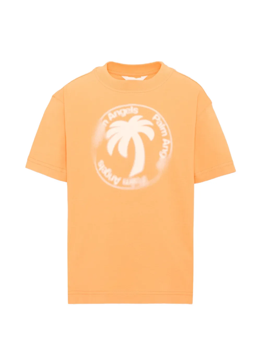 Palm Angels Kids tree-print T-shirt - Orange