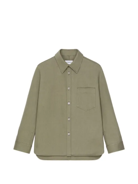 Givenchy couture seam overshirt in overdyed denim
