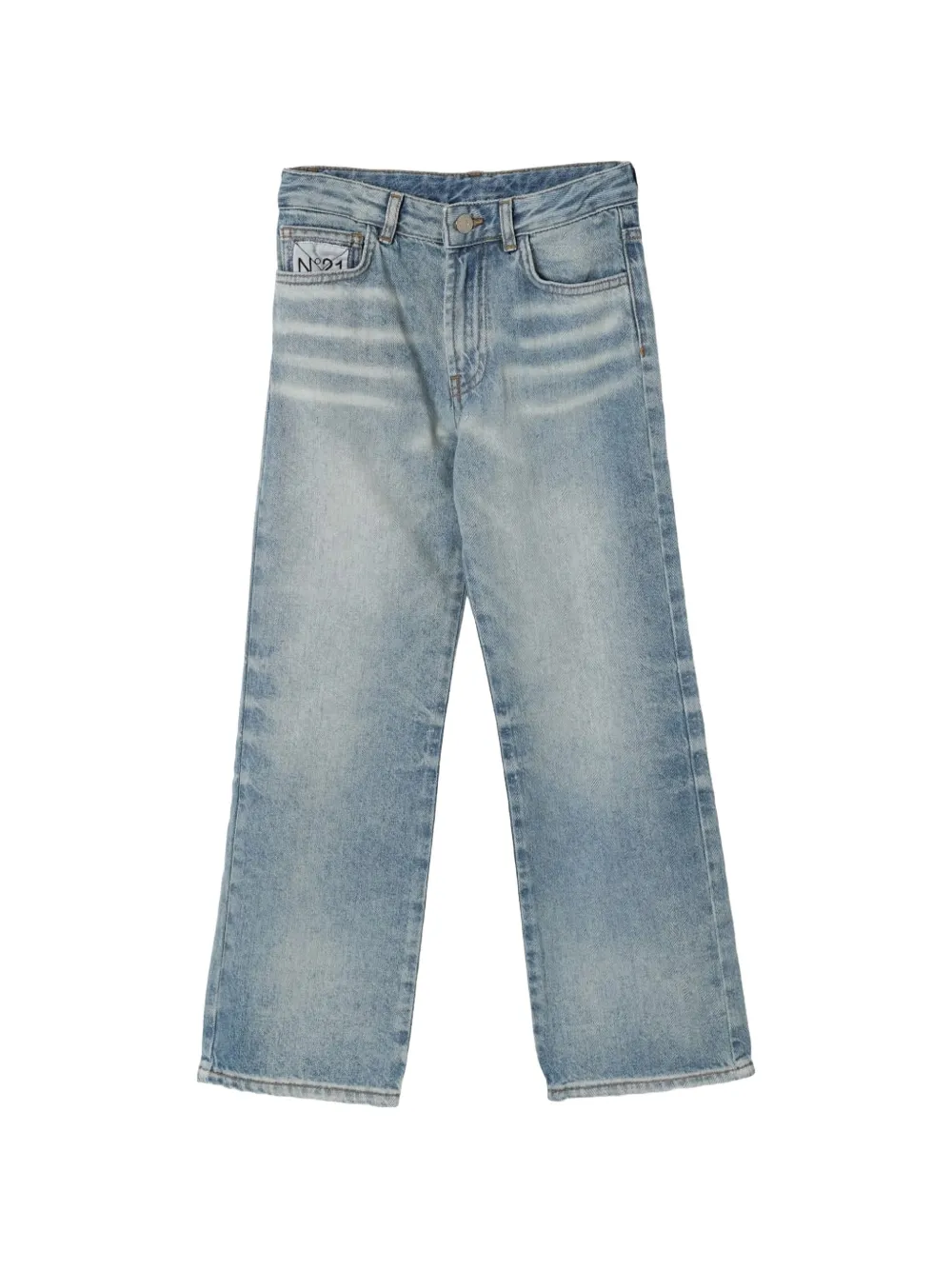Nº21 Kids Jeans con ricamo - Blu