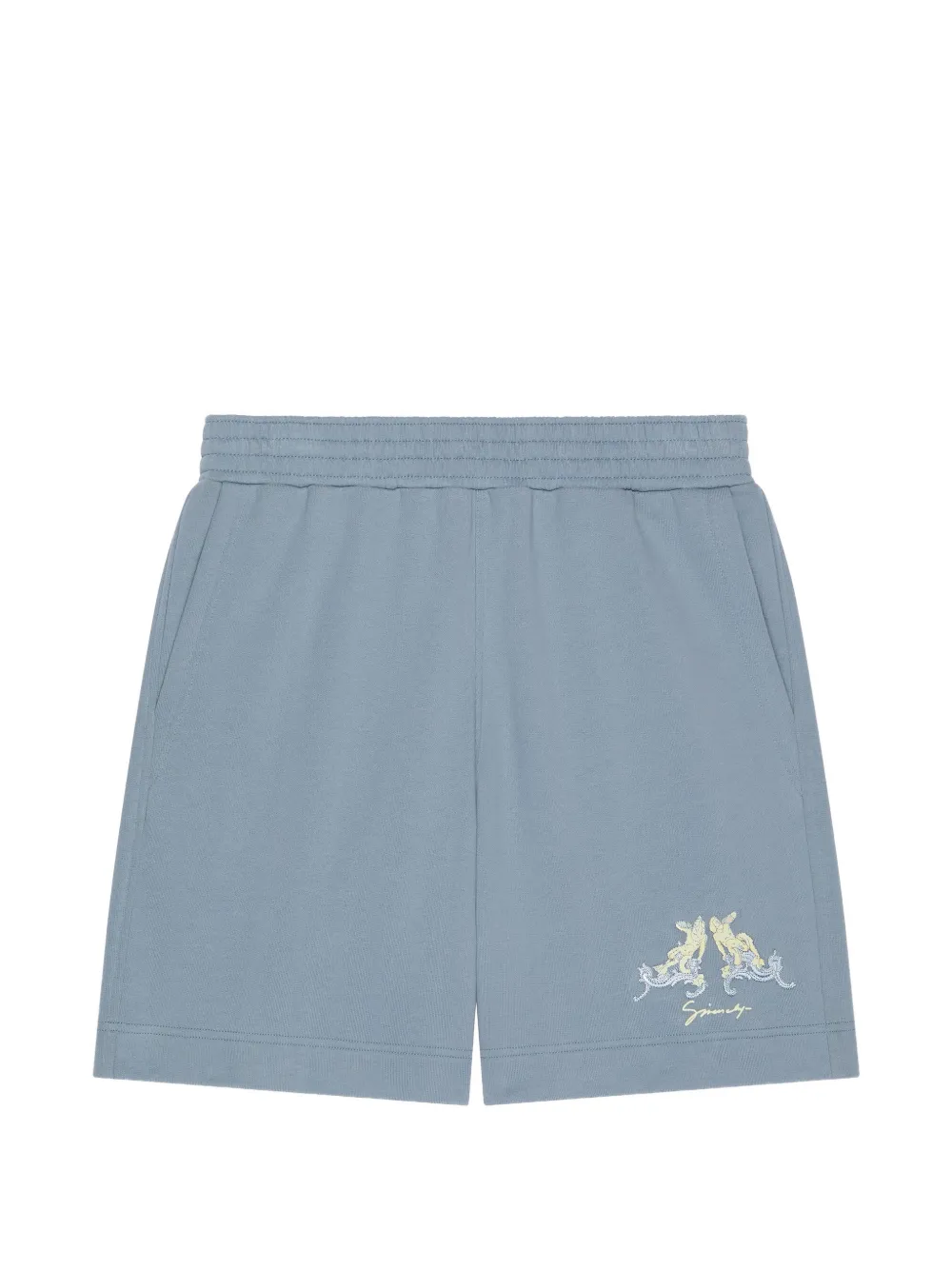 Givenchy bermudas de tela polar con bordado Hubert | azul | Image 1