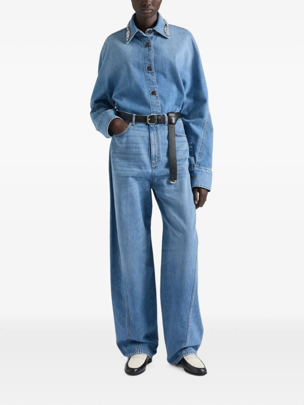 Givenchy Washed Cocoon jeans Blauw