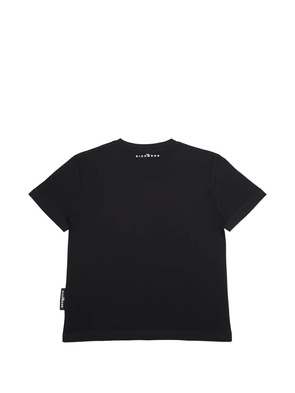 John Richmond Junior T-shirt met geborduurd logo Zwart