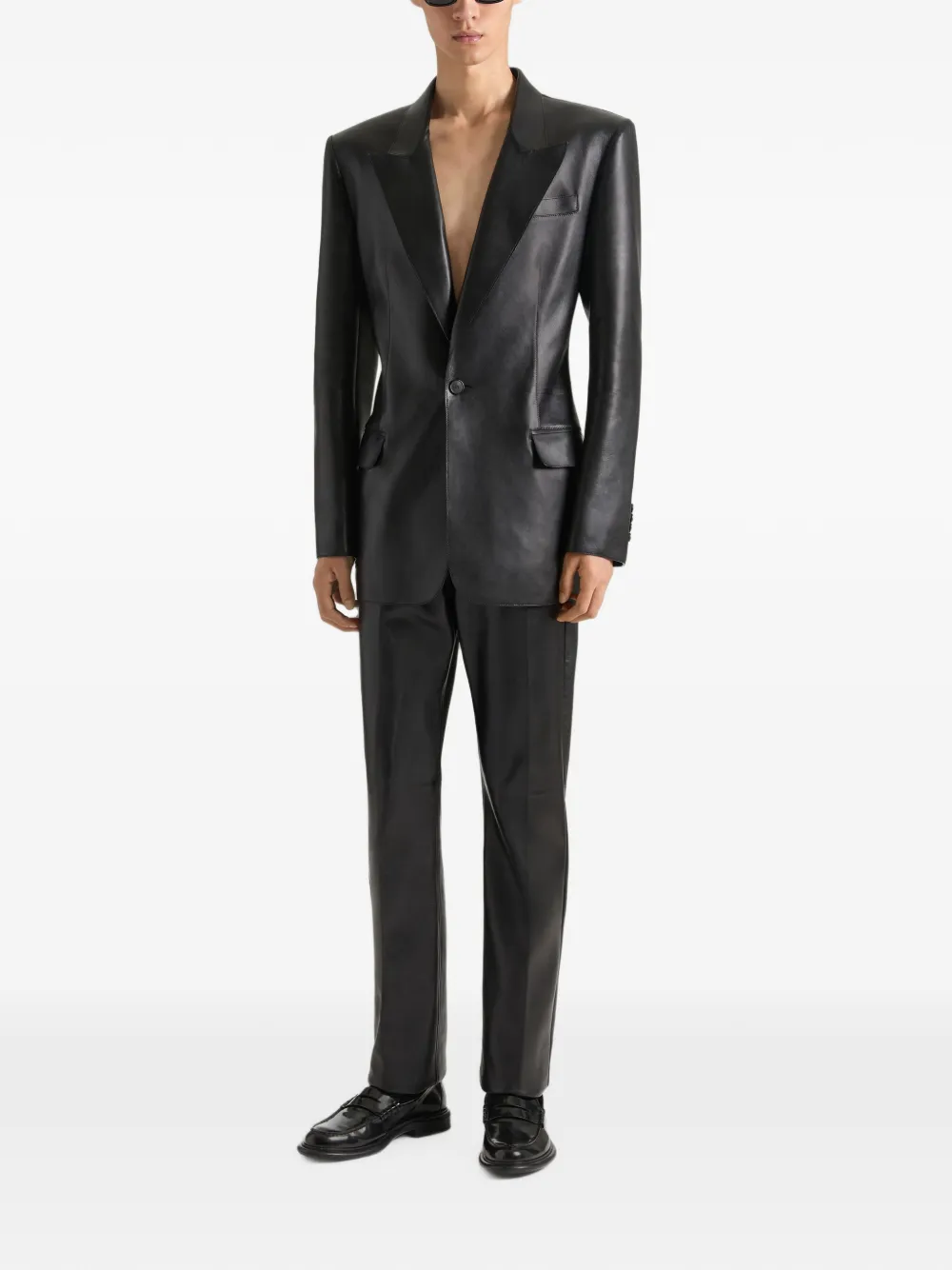 Givenchy Leren jack Zwart