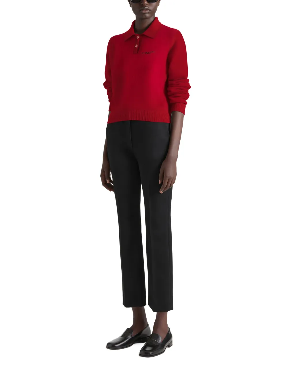 Givenchy Wollen en kasjmier poloshirt Rood