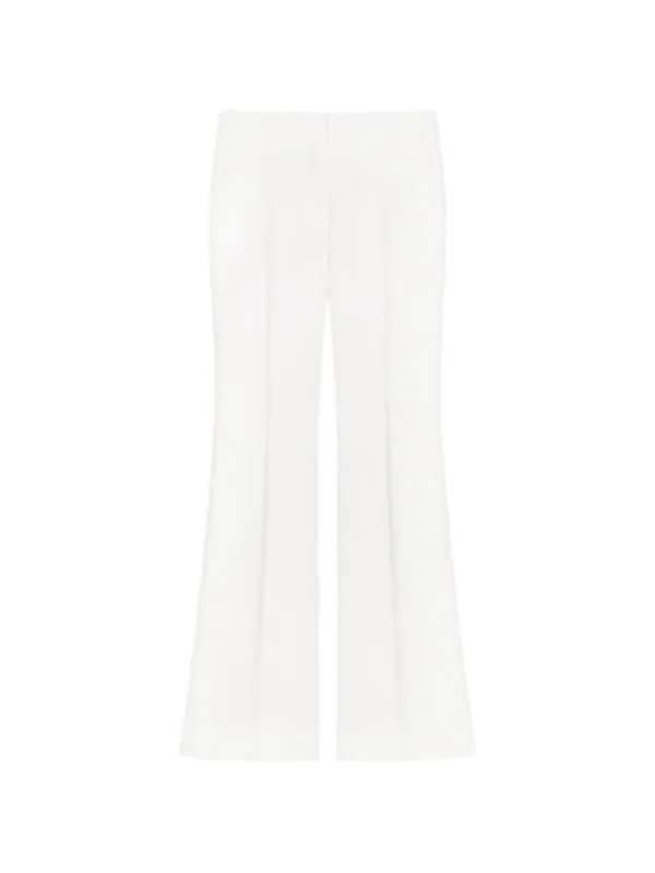 Givenchy Bootcut Tailored Pants in Wool in White