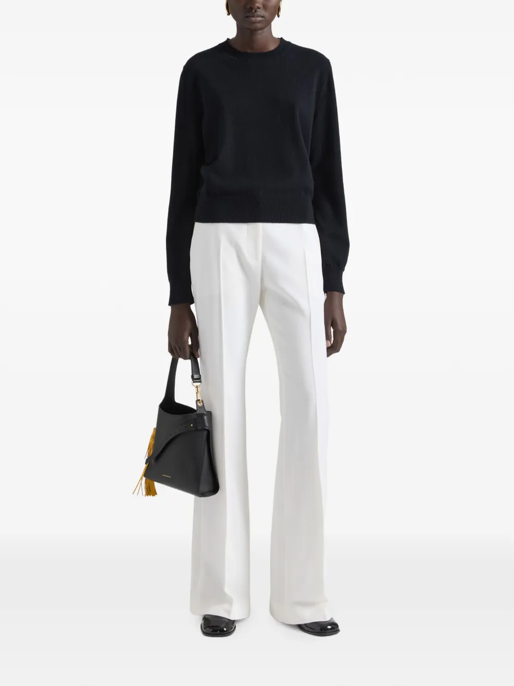 Givenchy Wollen bootcut pantalon Wit