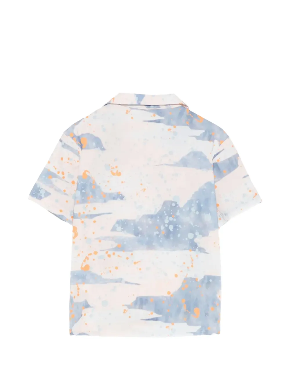 MSGM Kids Shirt met abstracte print Wit