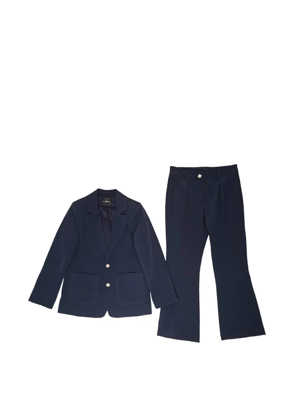John Richmond Junior Anzug mit verzierten Knöpfen - Blau