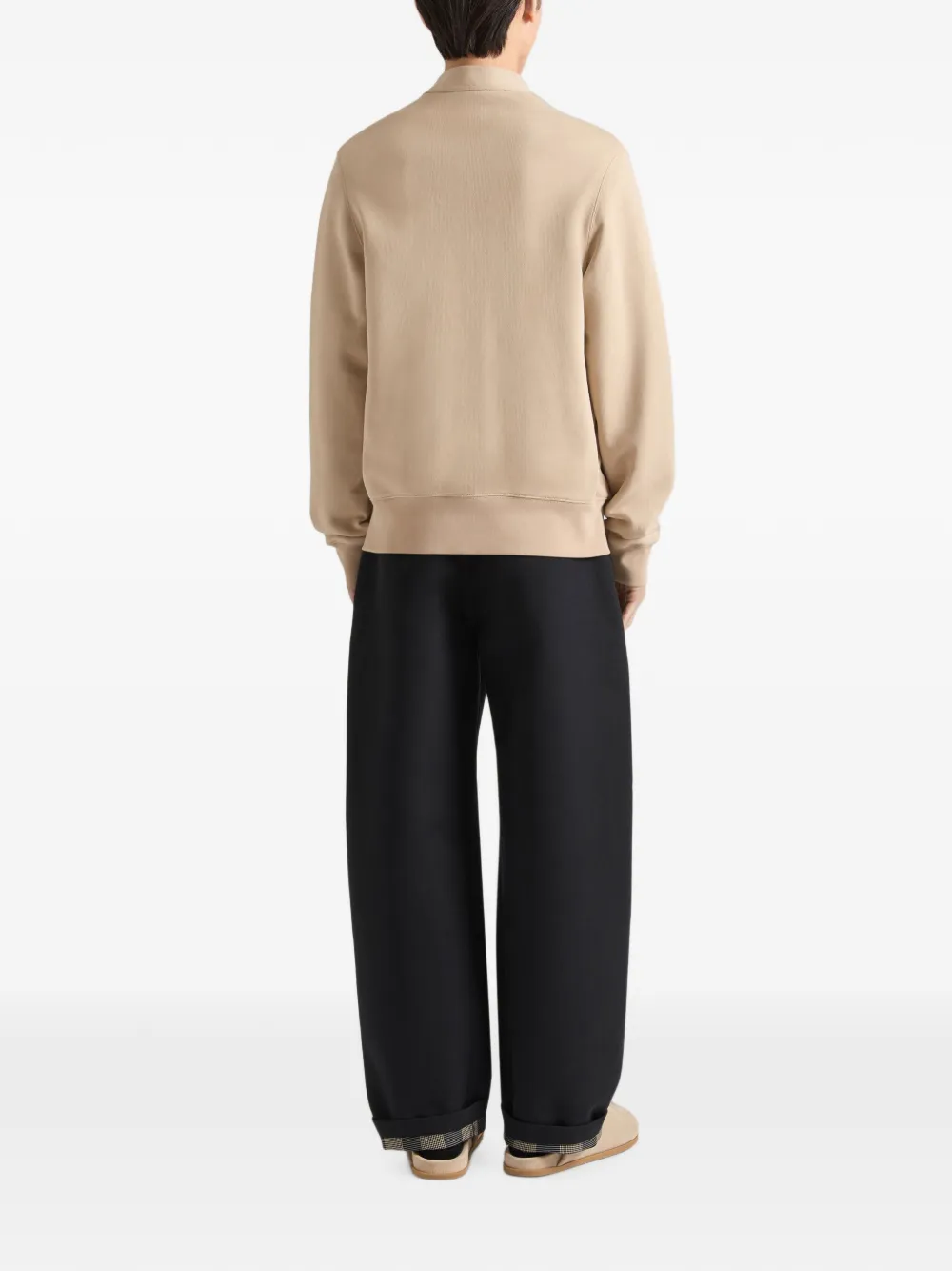 Givenchy Couture Seam geruite flanellen broek Zwart