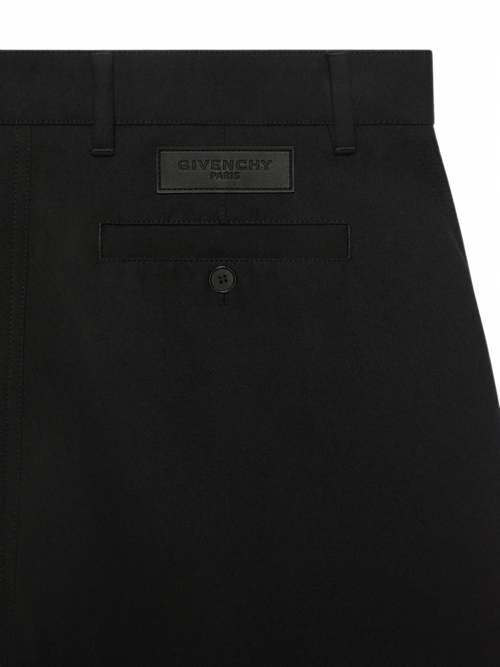 Givenchy Couture Seam geruite flanellen broek Zwart