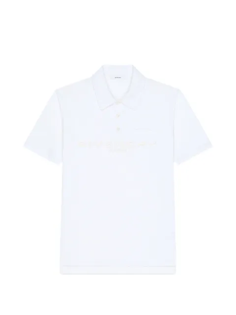 Givenchy Polo in cotton and silk with Givenchy Paris jacquard