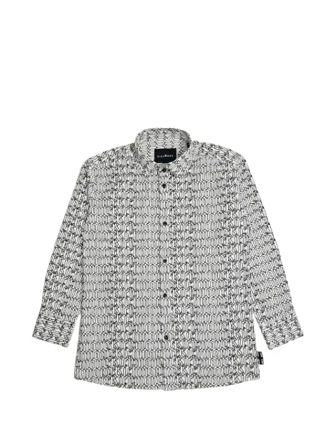 John Richmond Junior logo-print cotton shirt