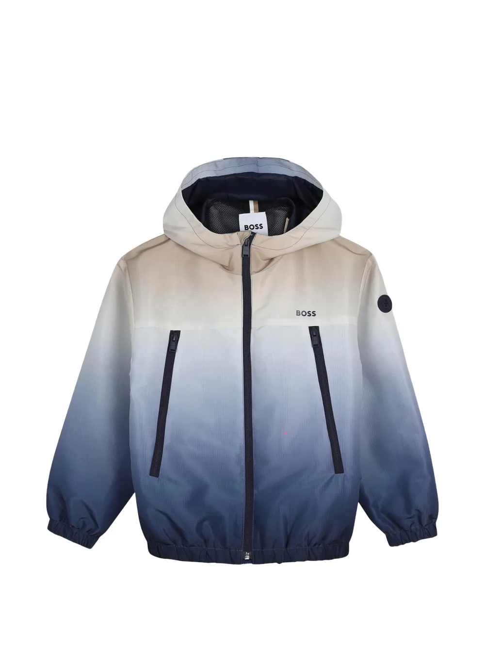 BOSS Kidswear Giacca con effetto sfumato e cappuccio - Blu