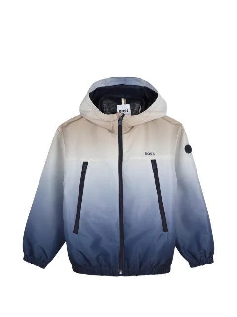 BOSS Kidswear gradient-effect hooded jacket