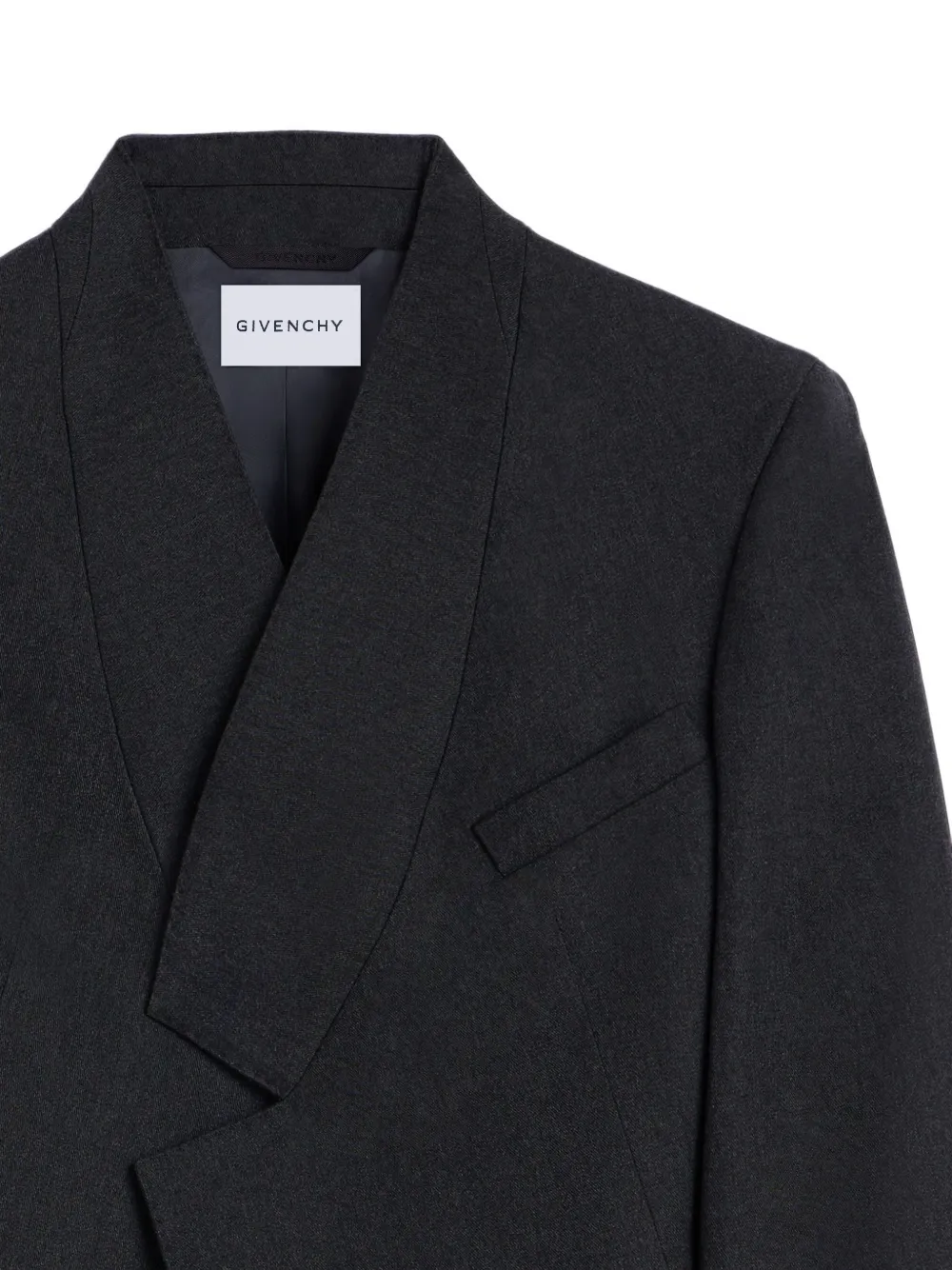 Givenchy Reverse wollen jack met revers Grijs