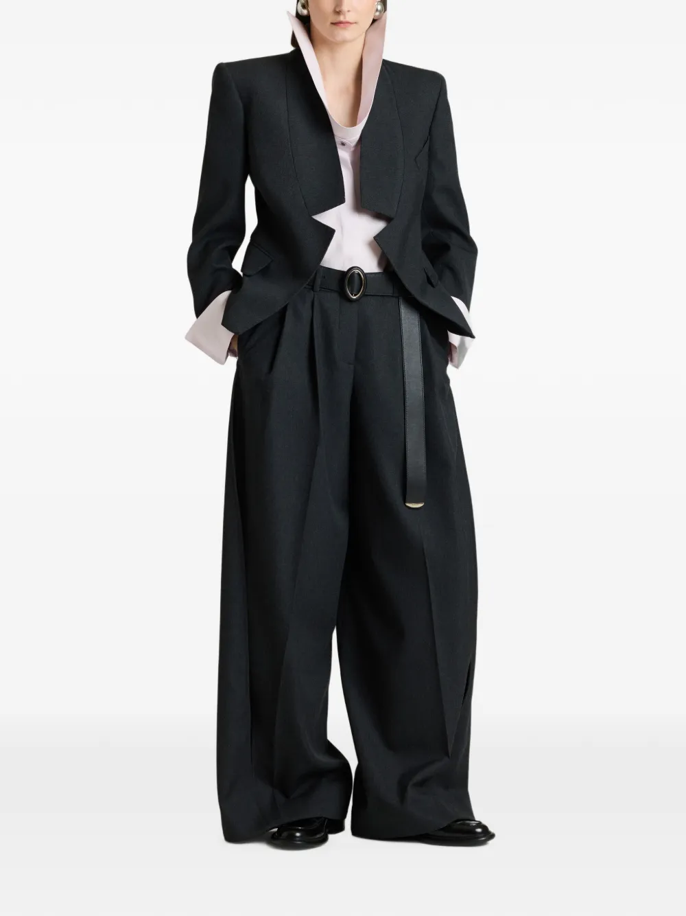 Givenchy Reverse wollen jack met revers Grijs