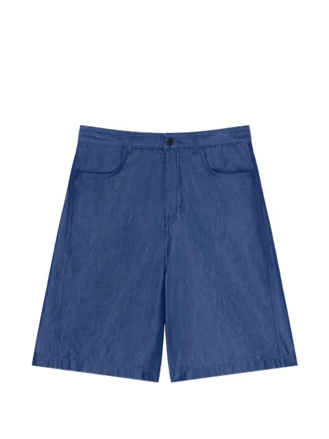 Givenchy bermudas Couture Seam de mezclilla con sello Givenchy