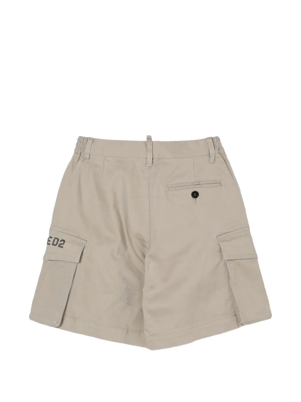 DSQUARED2 KIDS Cargo shorts met logoprint Beige