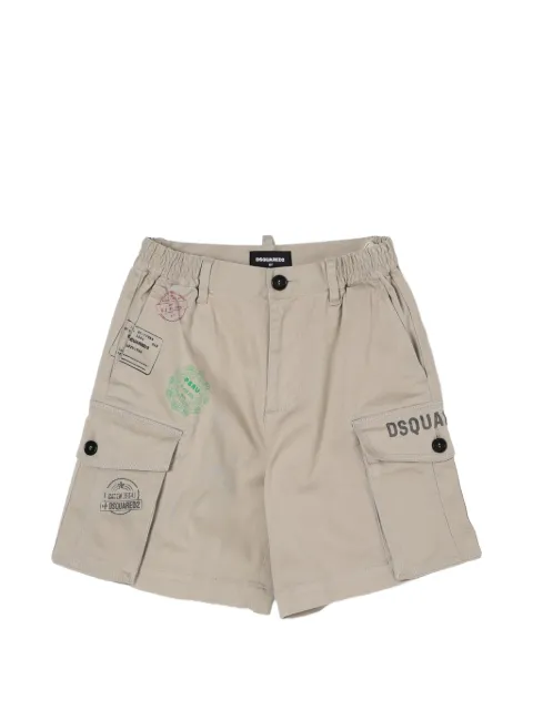DSQUARED2 KIDS shorts cargo con logo estampado
