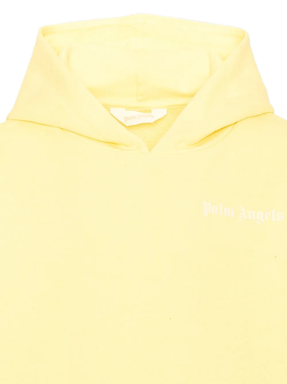 Palm Angels Kids Hoodie met logoprint Geel