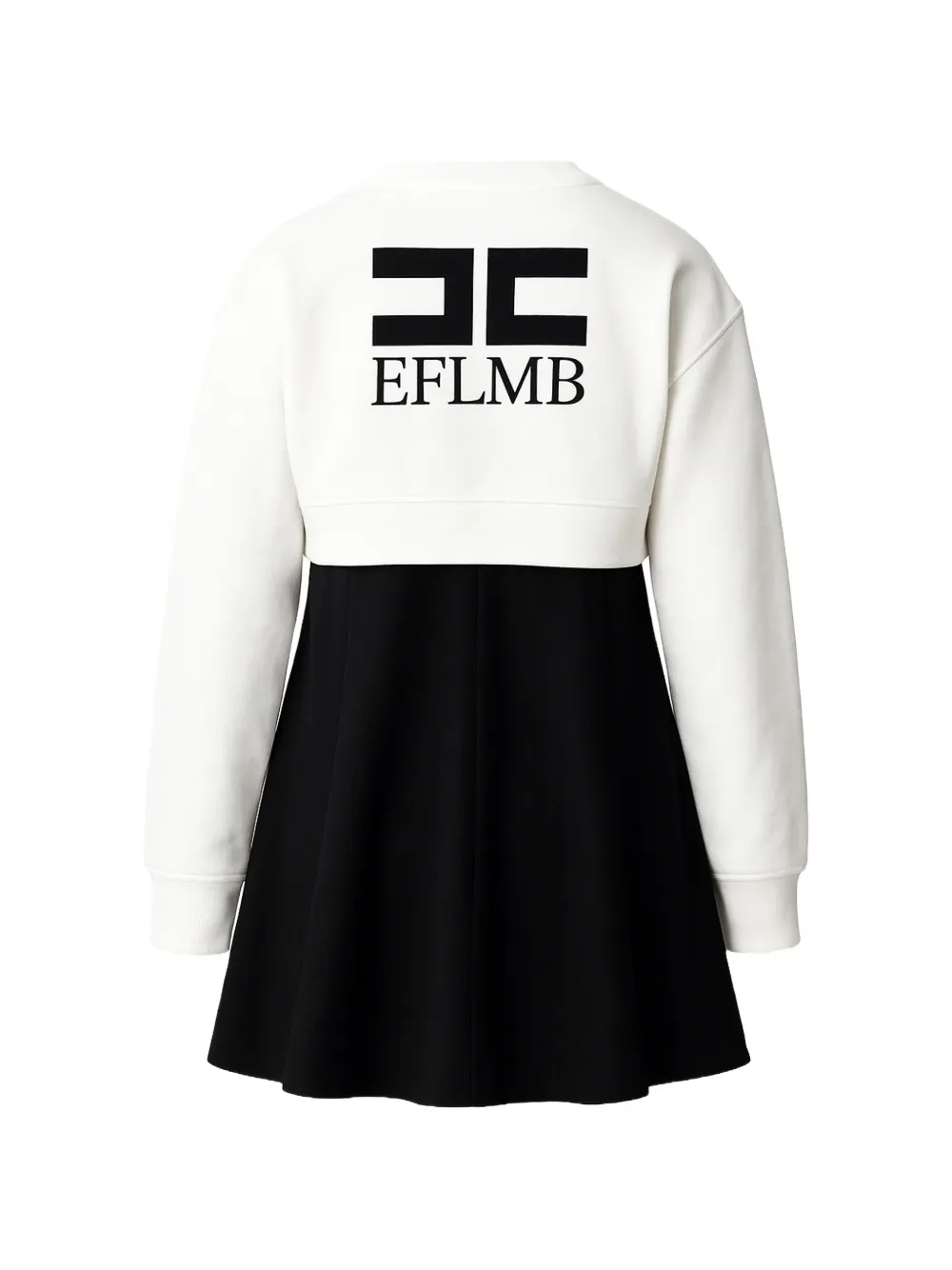 Elisabetta Franchi Kids Tweedelige jurk met logoprint Zwart