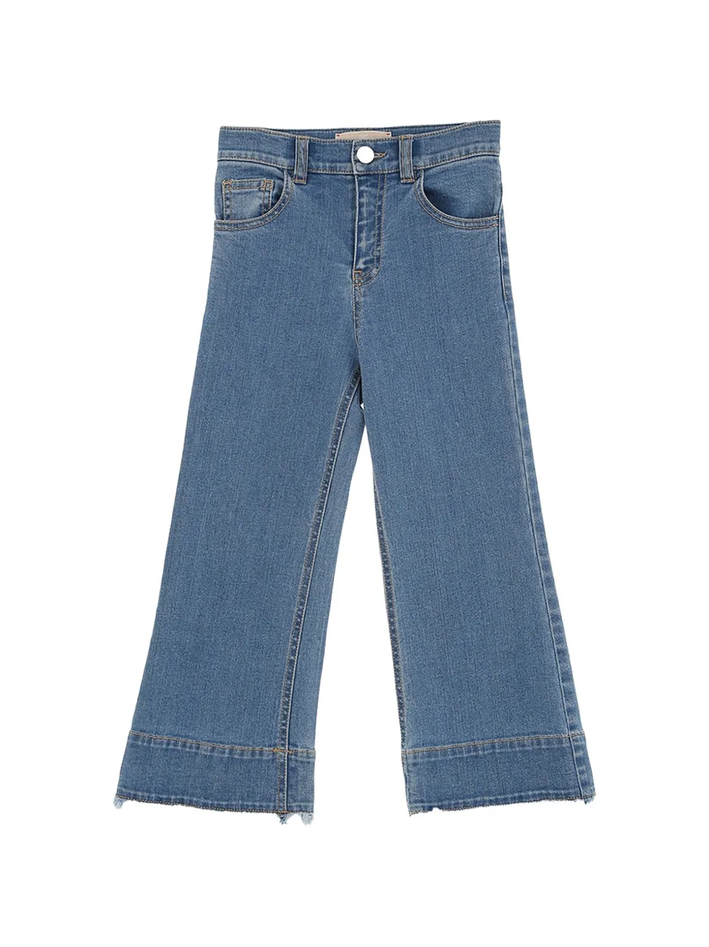 Elisabetta Franchi Kids Jeans con applicazione logo - Blu