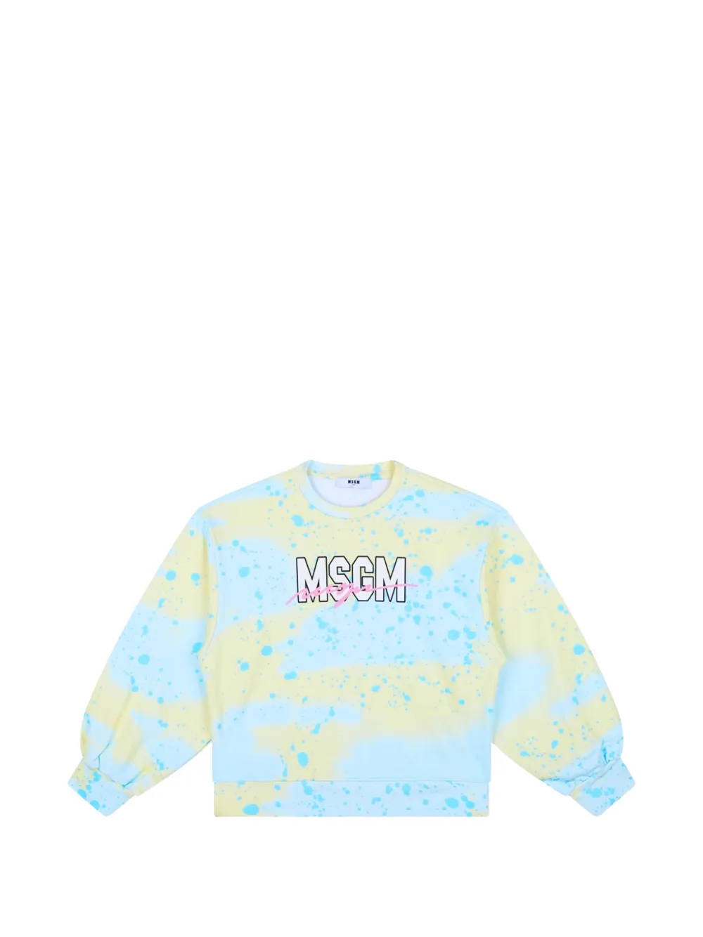 MSGM Kids Maglione con stampa - Blu