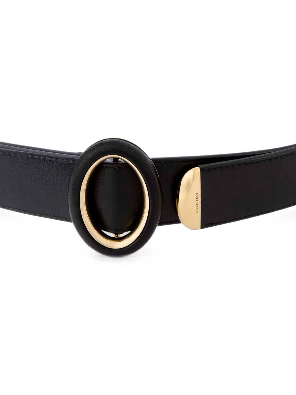 Givenchy Sculpted Gem leren riem Zwart