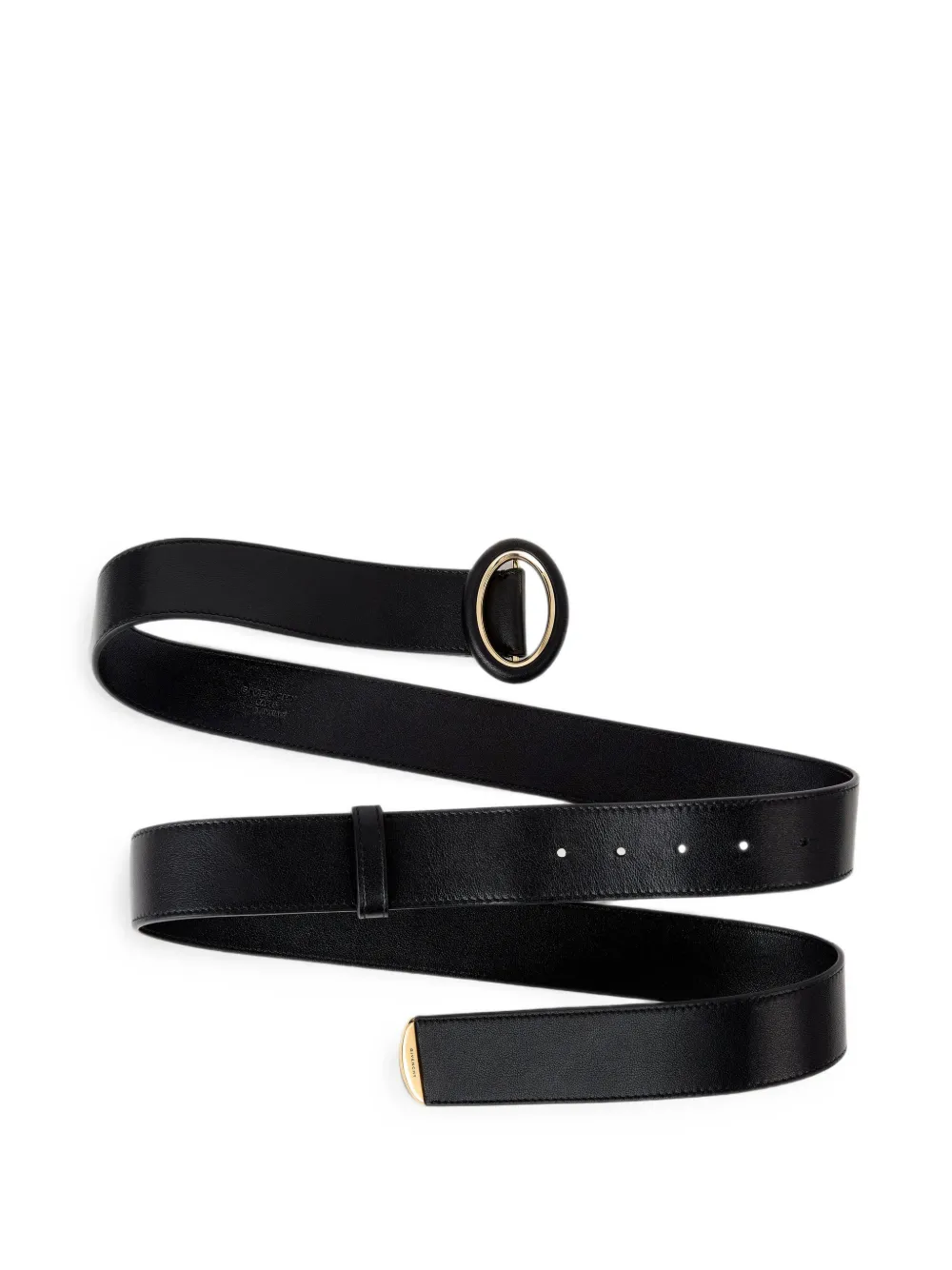 Givenchy Sculpted Gem leren riem Zwart