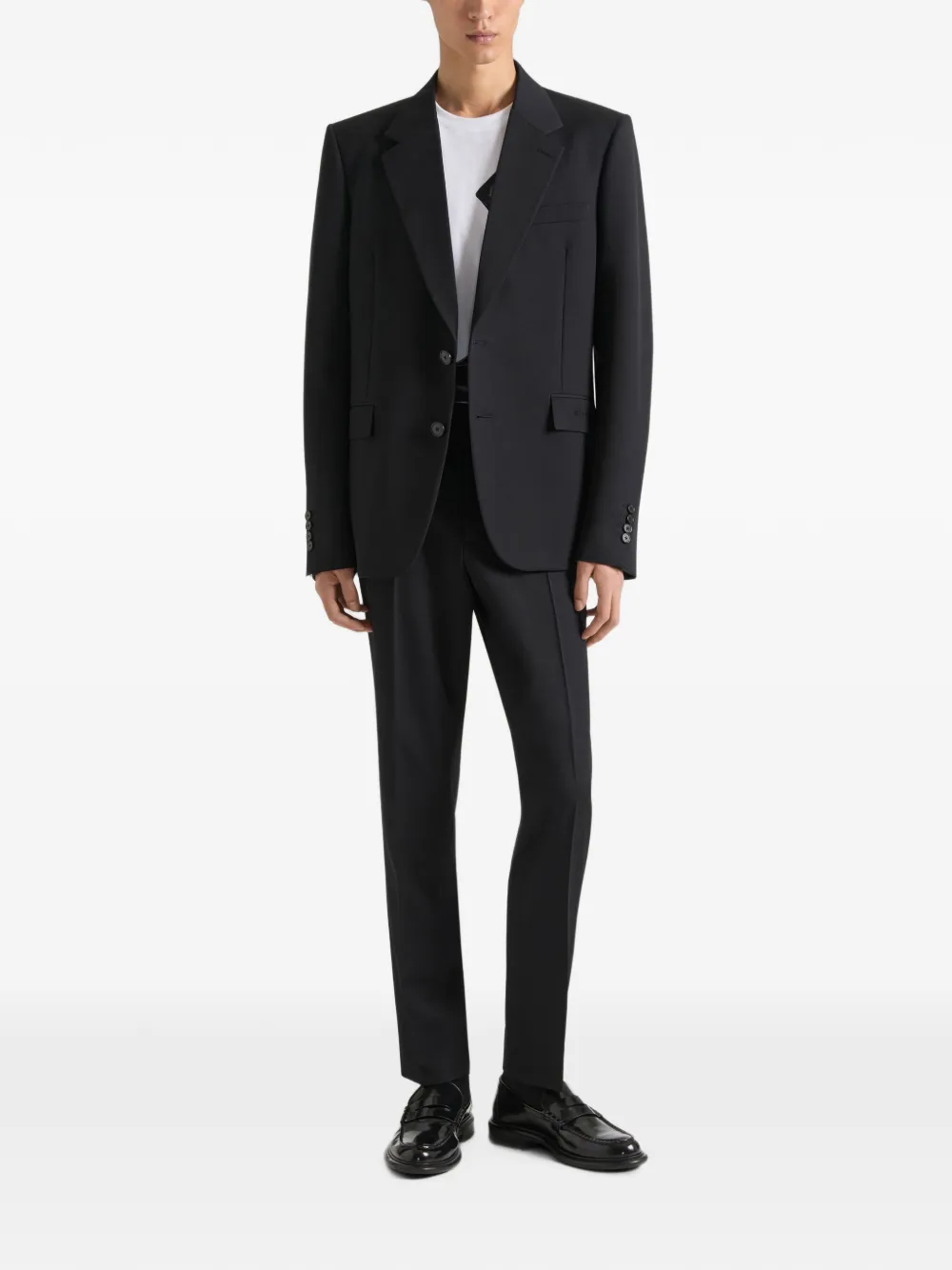 Givenchy Wollen slim-fit pantalon Zwart