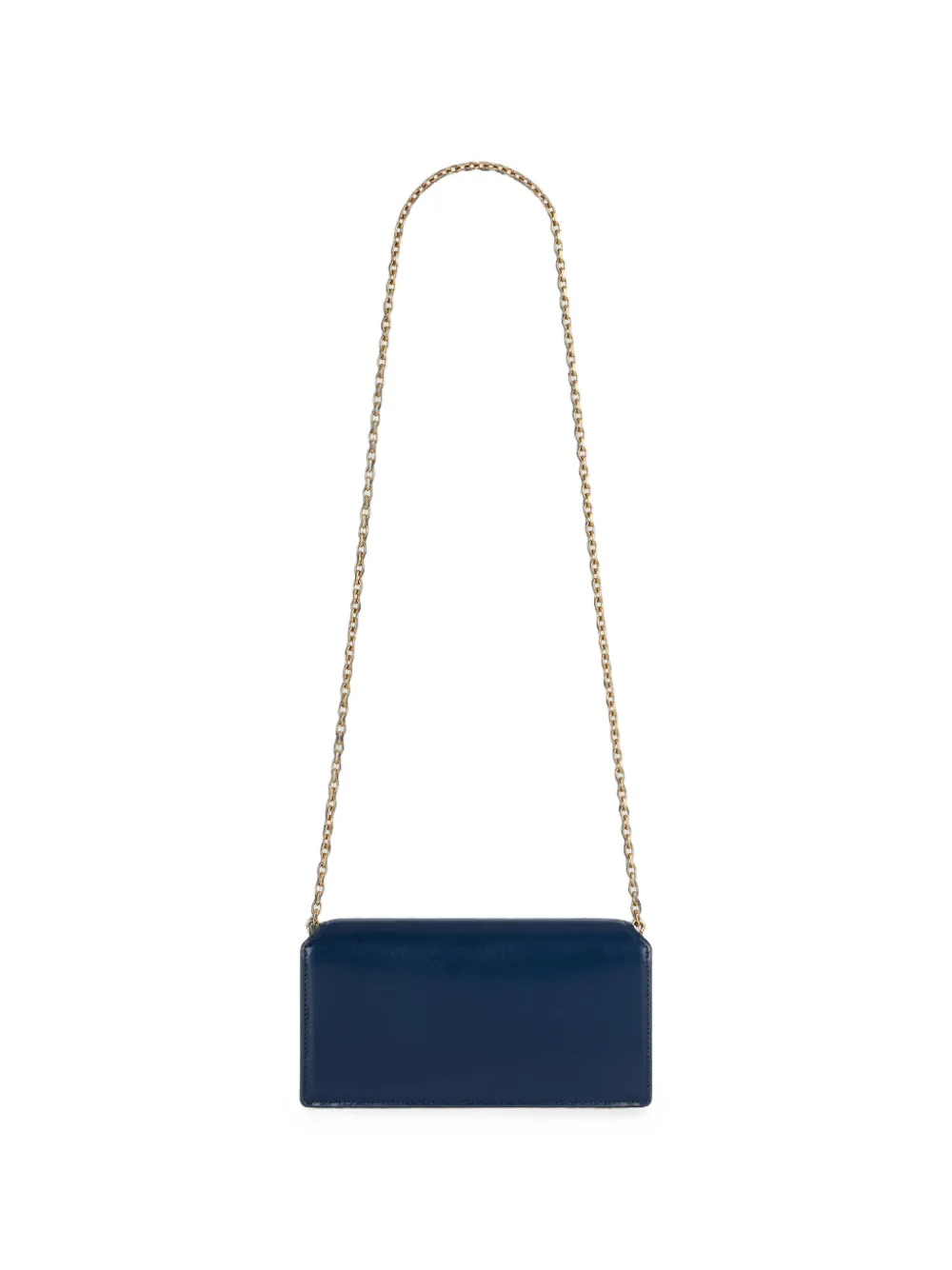 Givenchy Antigona Box leren portemonnee met ketting Blauw