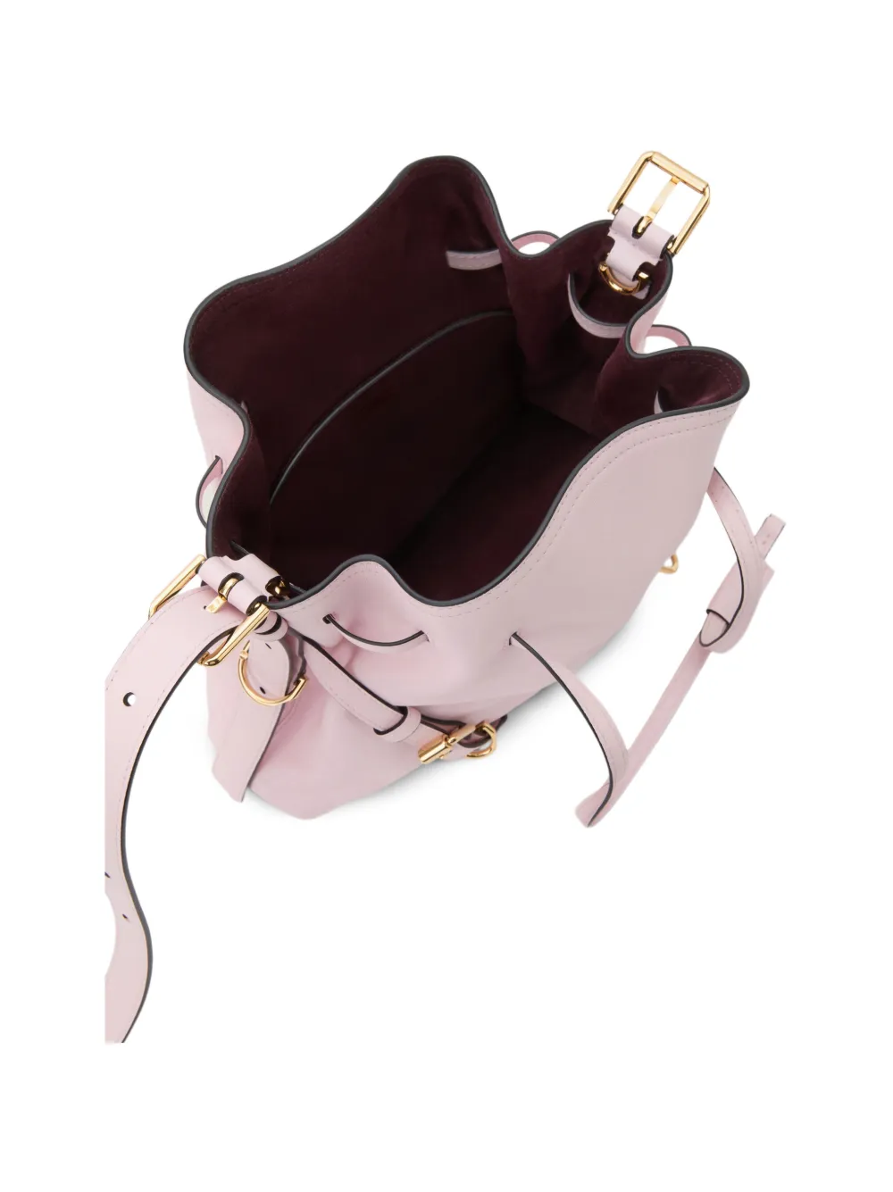 Givenchy Kleine Voyou Bucket-tas van glanzend leer Roze