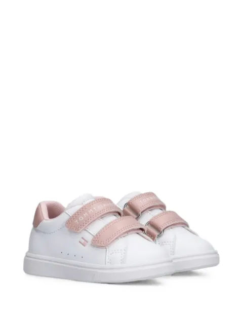 Tommy Hilfiger Junior touch-strap leather sneakers