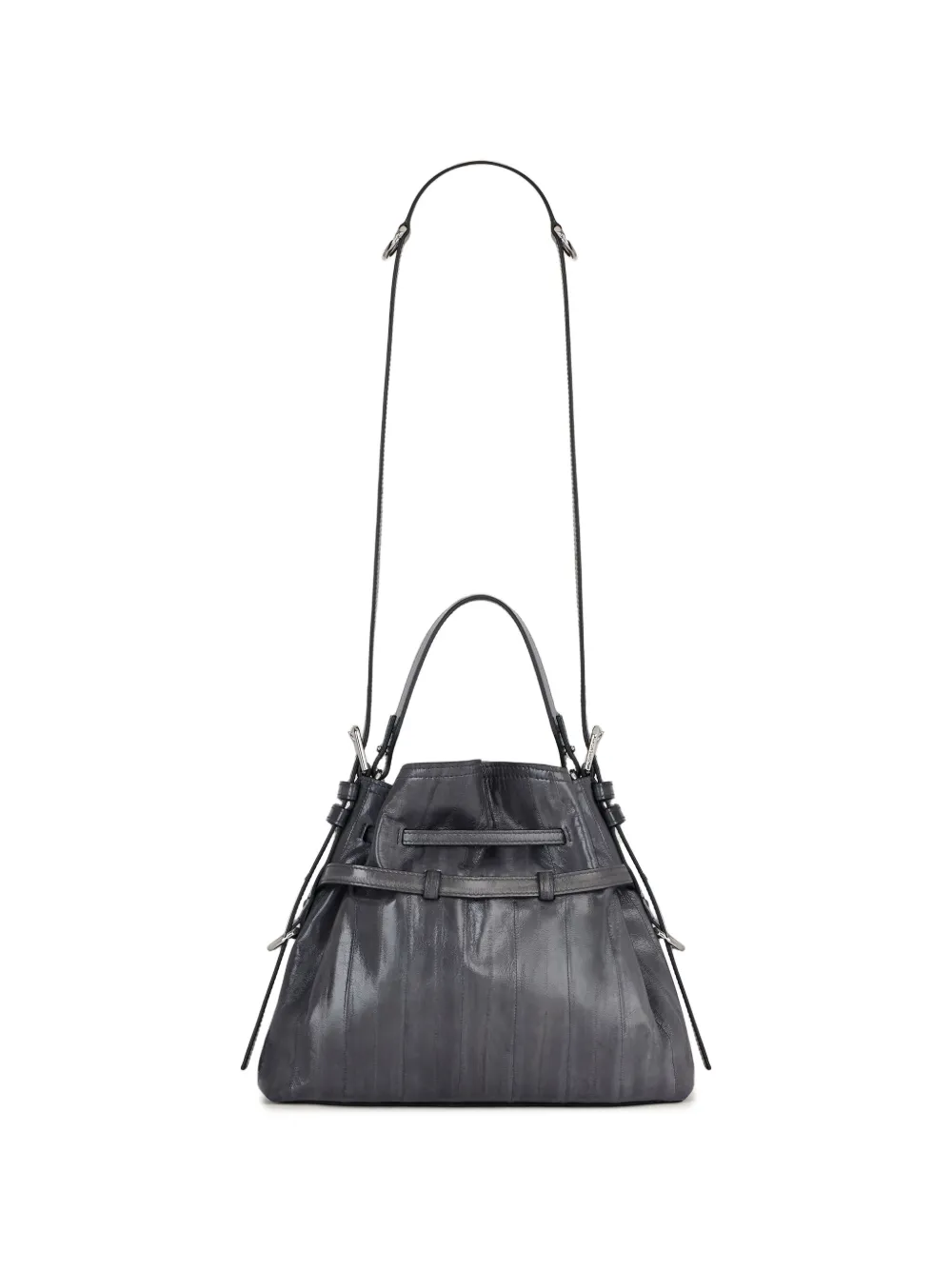 Givenchy Kleine Voyou Bucket-tas van myxine leer Grijs