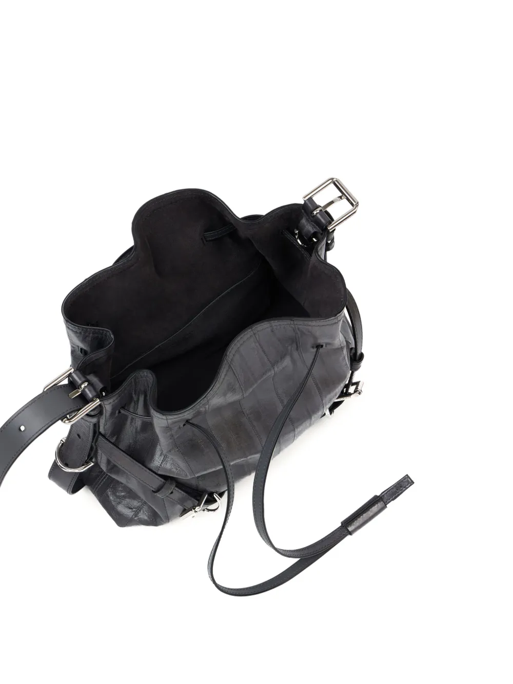 Givenchy Kleine Voyou Bucket-tas van myxine leer Grijs