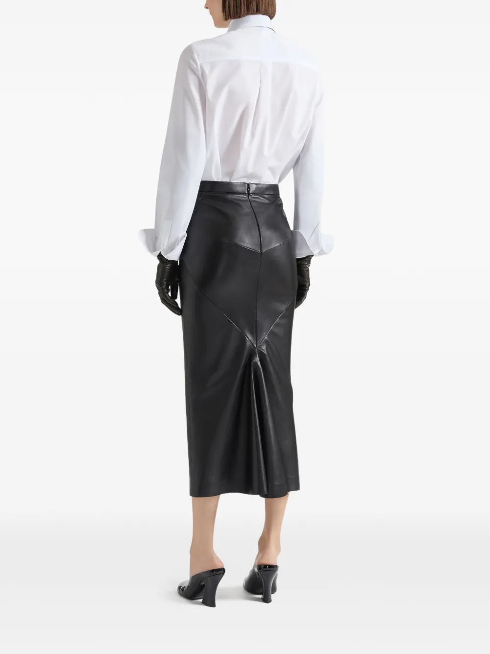 Givenchy Nappaleren midi-rok Zwart