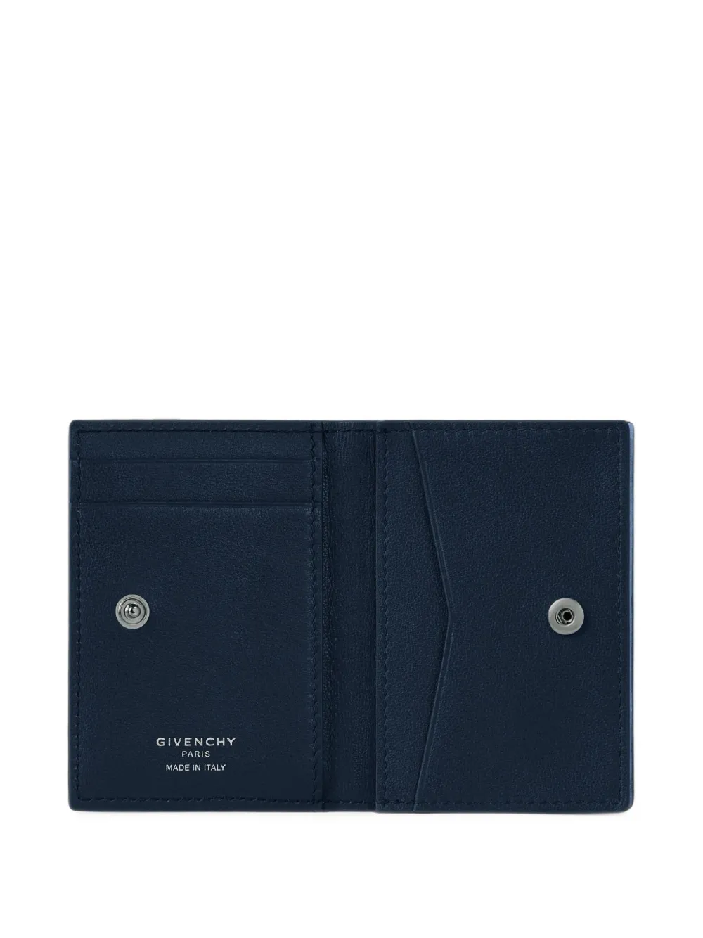 Givenchy Antigona Stamped leren tweekleurige pasjeshouder Blauw