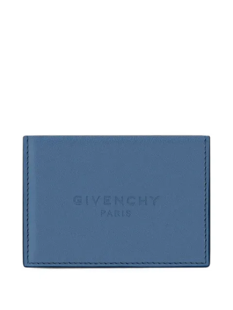 Givenchy Antigona Stamped bicolor flap card holder in leather