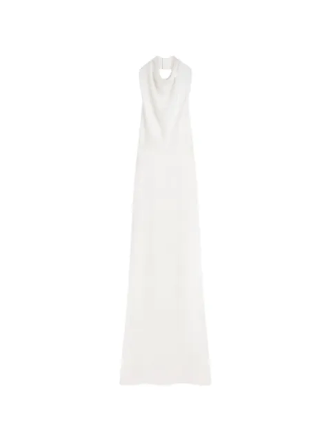 Givenchy long draped halterneck dress in satin crepe