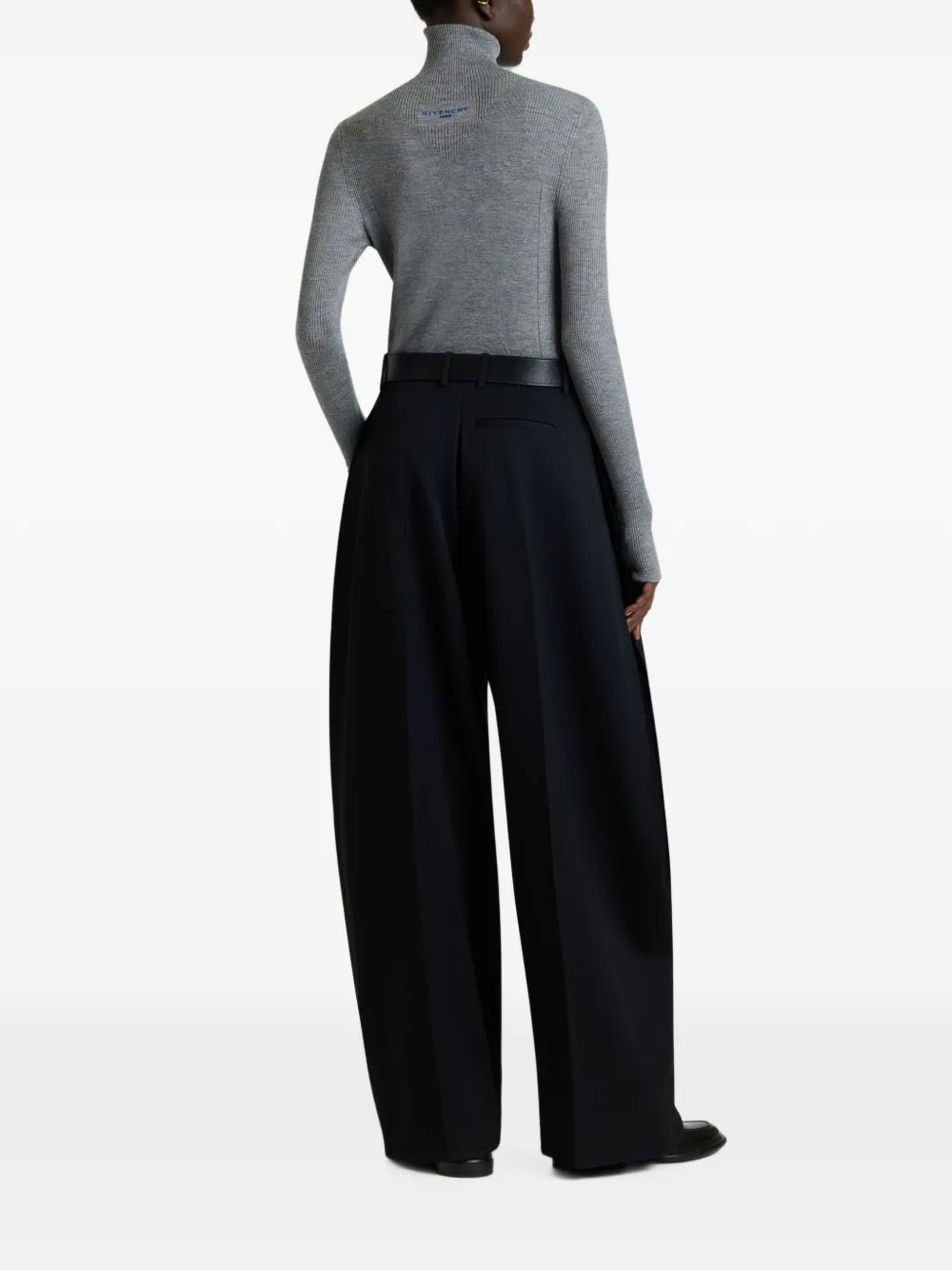 Givenchy Wollen en zijden coltrui Grijs