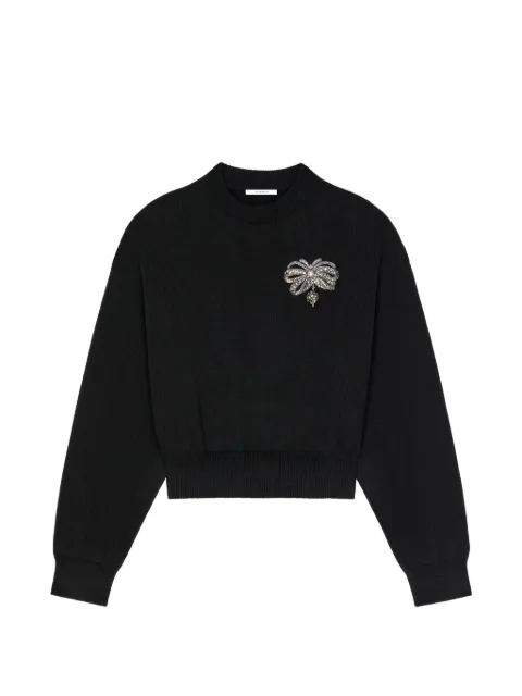 Givenchy suéter de lana y algodón con moño bordado