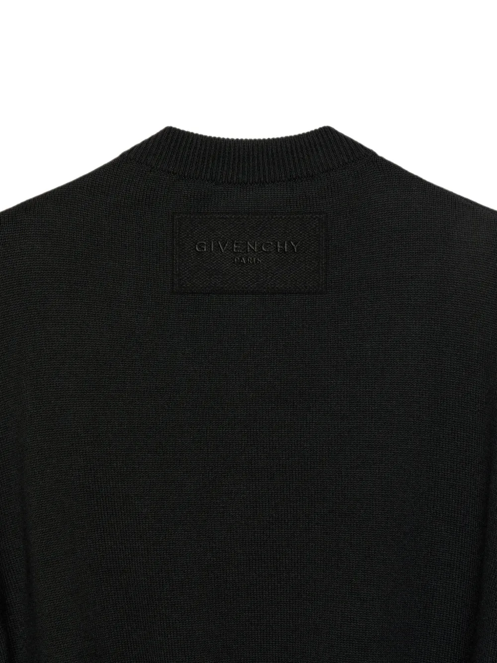 Givenchy Wollen trui met geborduurde strik Zwart