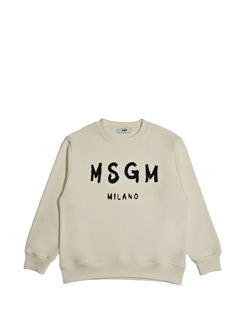 MSGM Kids Maglione girocollo con stampa - Toni neutri