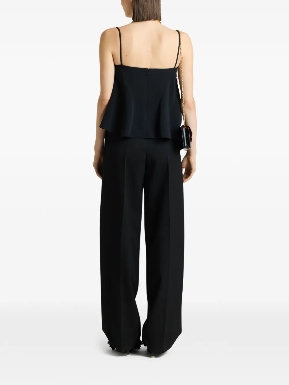 Givenchy Cady blouse met spaghettibandjes Zwart