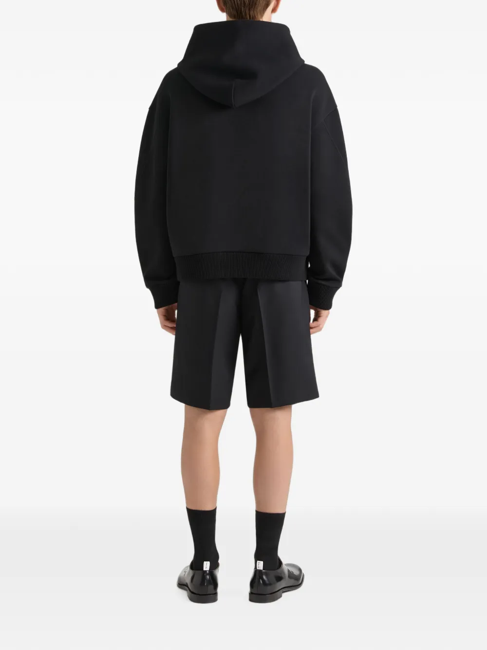 Givenchy Couture Seam hoodie met rits Zwart