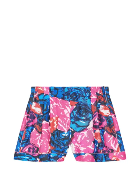 Givenchy pyjama shorts in silk with floral print