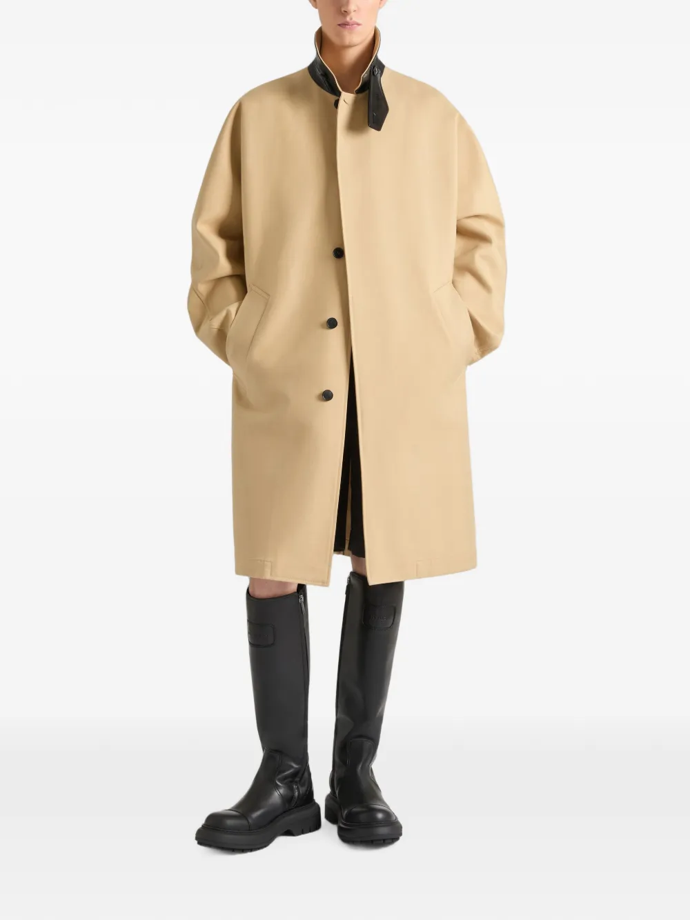 Givenchy Cargo leren knielaarzen Zwart