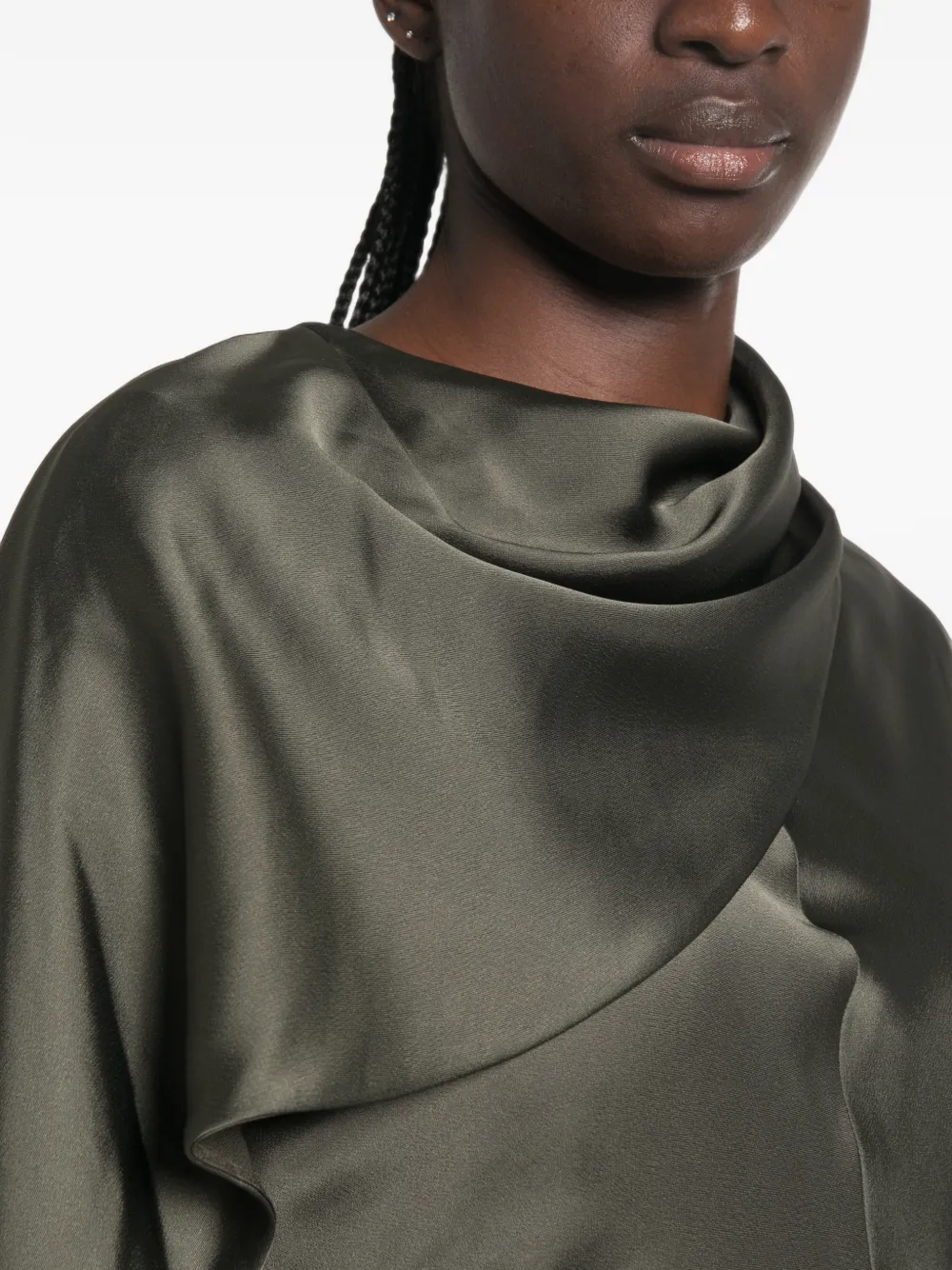 SIMKHAI Asymmetrische midi-jurk Groen