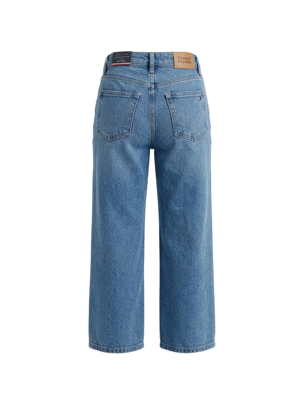 Tommy Hilfiger Junior Straight jeans met logopatch Blauw