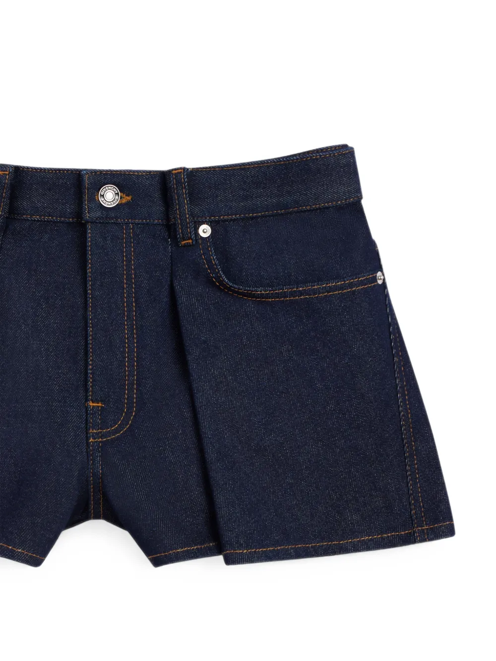 Givenchy Pinch gerafelde denim shorts Blauw